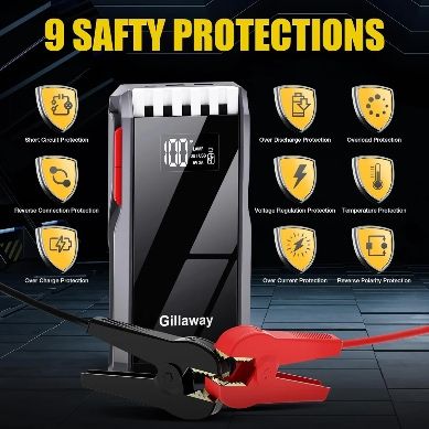 Robot Auto Pornire Portabil, Redresor Cu  Acumulator De 800 mAh,12V