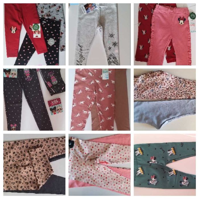 Детски Клинчета къси и дълги,мини маус адидас и др .Размери до 134см