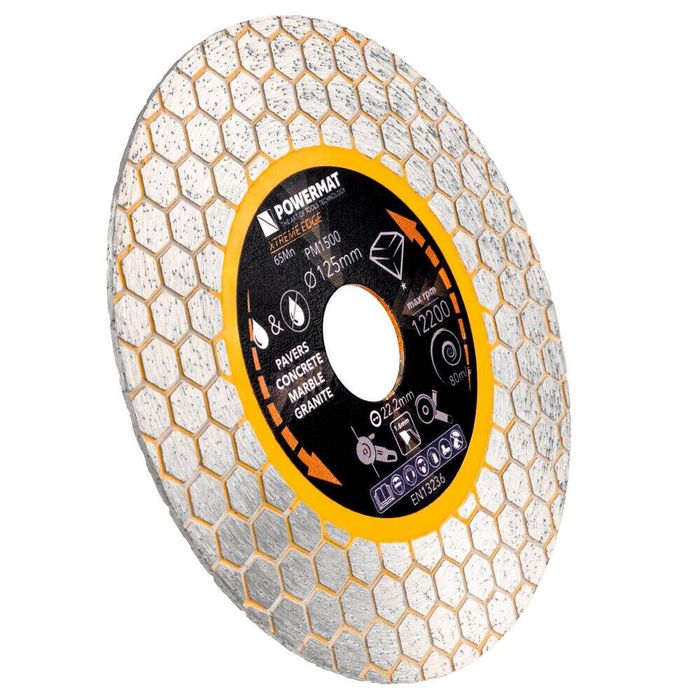 Disc diamantat segmentat pentru taiat in beton, caramida, gresie, 125