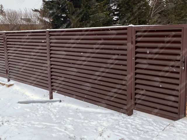 Забор жалюзи еврожалюзи