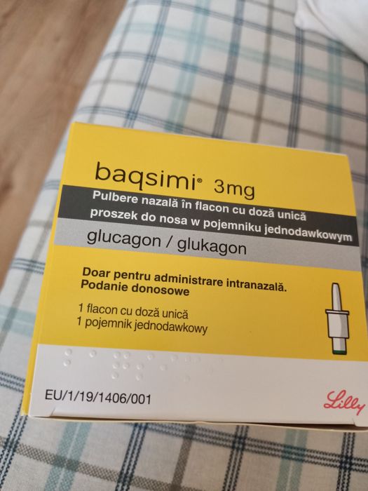 Glucagon spray pentru hipoglicemie /Baqsimi pulbere nazala 3mg