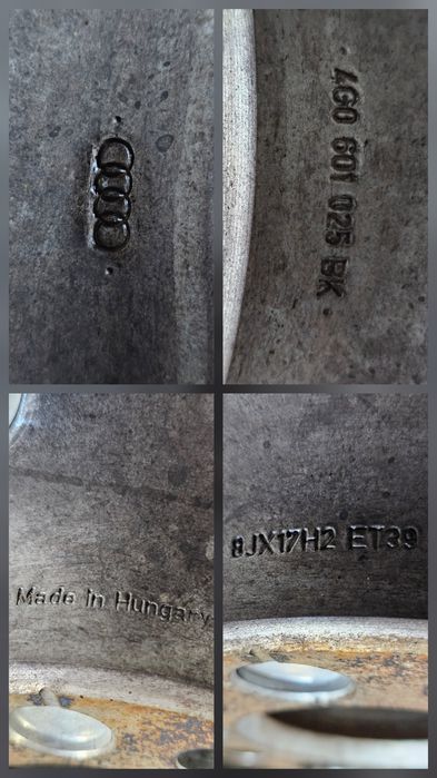 Jante originale Audi R17 8J ET39 5x112 + anvelope Pirelli