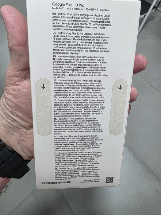Telefon mobil Google Pixel 10 Pro, 256GB, 16GB RAM, 5G, Porcelain