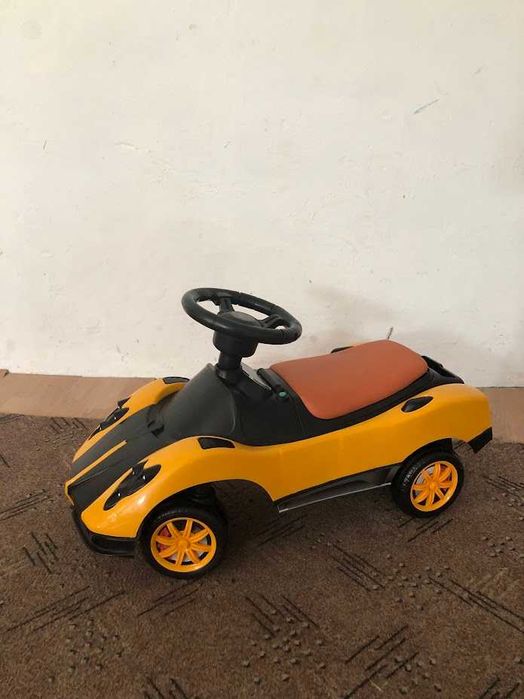 Masinuta copii si bebe, 3in1, cu melodii, maner de impins pentru parinti, bara de protectie, design modern si copertina