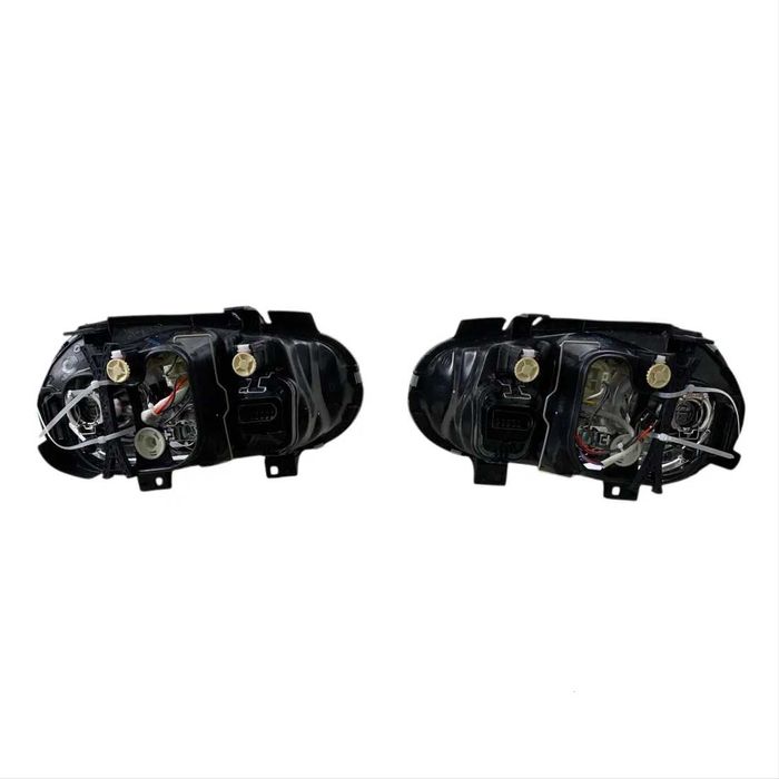 Тунинг Кристални Стъклени Фарове VW GOLF 4 (IV) R32 Хром, Лупа за къси