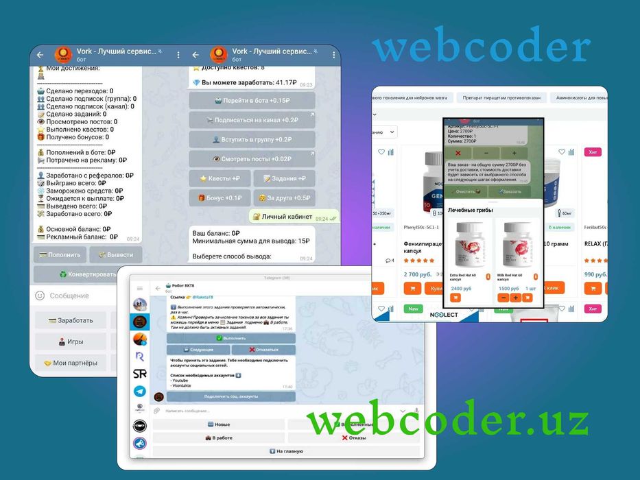 Telegram_bot  istalgan murakkablikda!!!