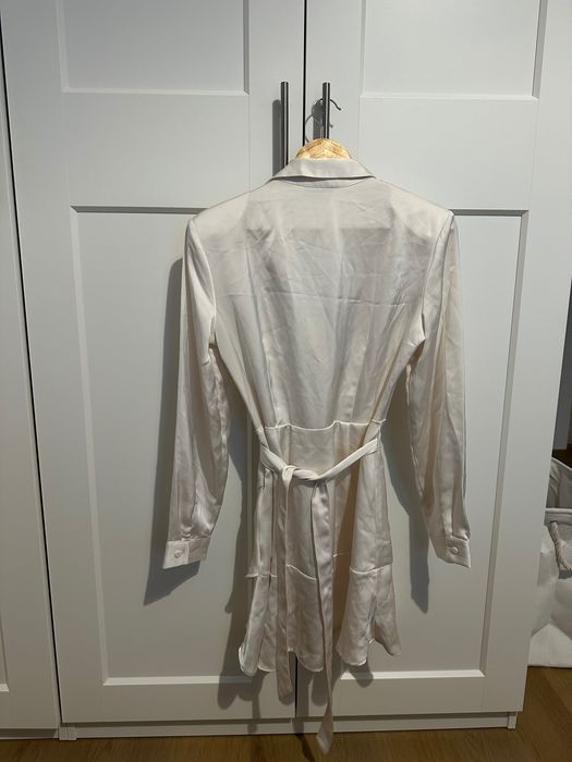 Rochie, Stradivarius, L, crem, femei