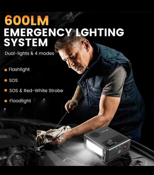 Starter Auto 7000 Amperi cu incarcare de 65w