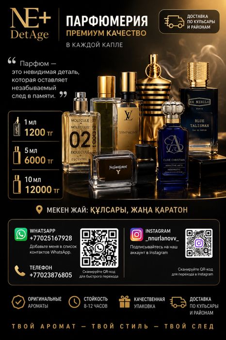 Парфюм унисекс сатылад