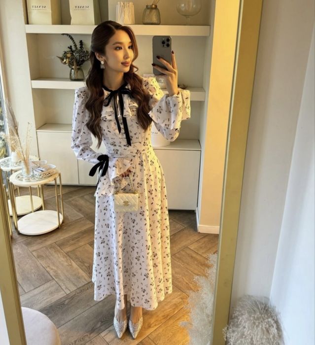 Вечернее платье белый