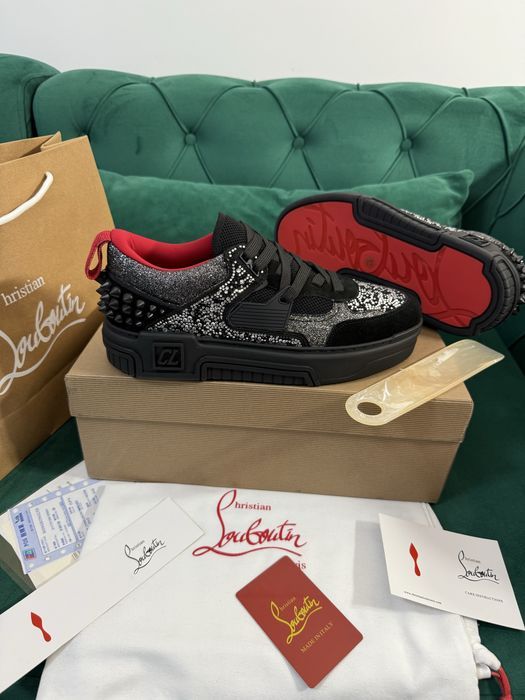 Adidasi Louboutin piele naturala Full Box colectie noua Premium
