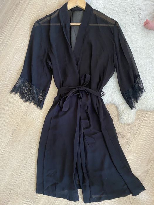 Halat negru Reserved, semitransparent, XS/S