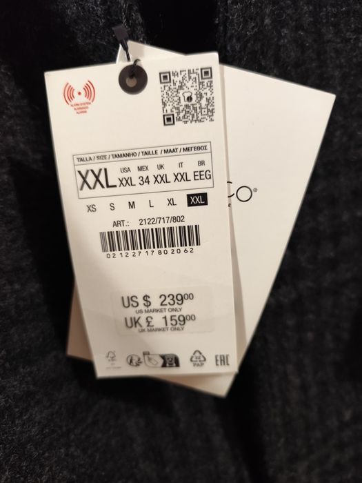 Ново палто Zara manteco XXL