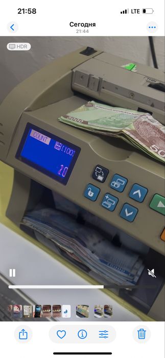 500 000 som Pul sanedigan aparat Счетчик банкнот Cassida