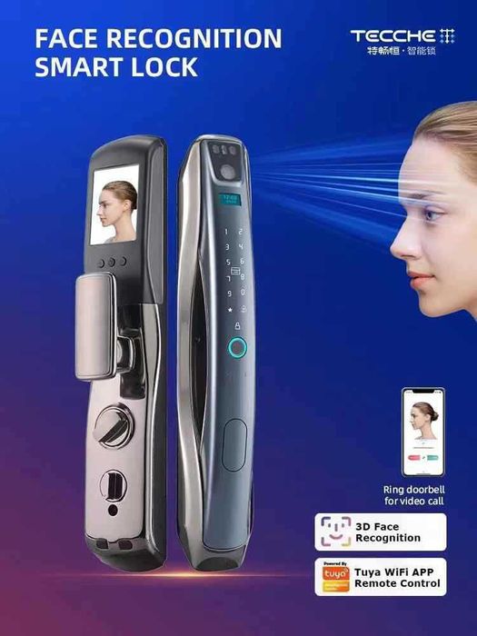 Domofonli zamok, Kodli zamok, Face ID zamok, kodli qulf, aqlli qulf