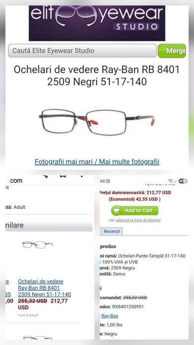 Rame ochelari de vedere  unisex