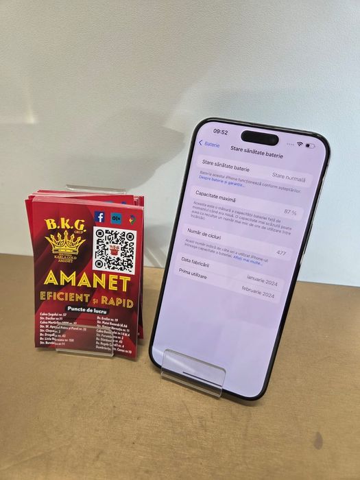 Iphone 15 Pro Max 256gb Amanet BKG