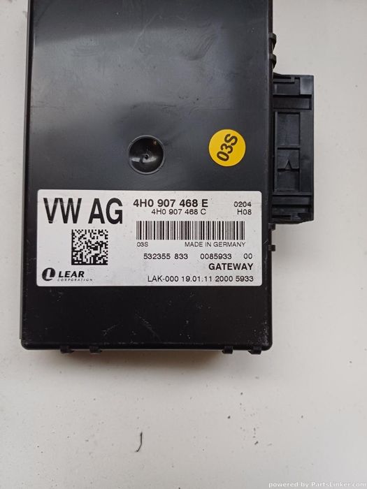 Modul Control Gateway Audi A8 Iii (4H2, 4H8, 4Hc, 4Hl) [ 2009 - 2018 ] Oem 4H0907468E