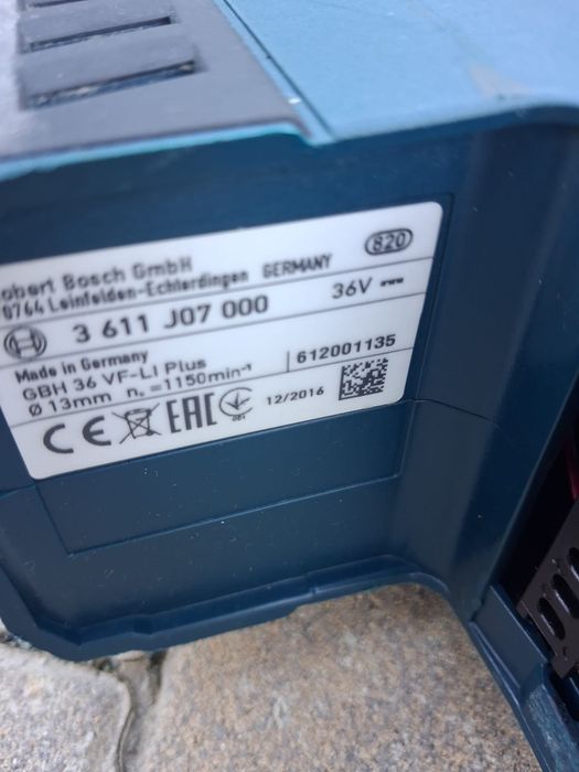Corp Rotopercutor Bosch gbh 36 vf cu acumulator,,defect,"