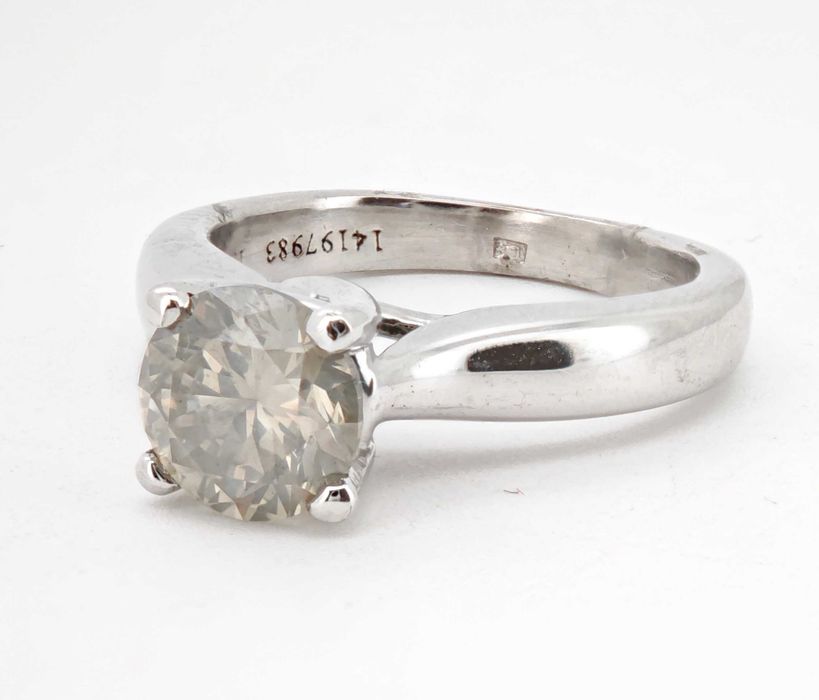 Inel 18k diamant natural 1.31ct 5,36gr