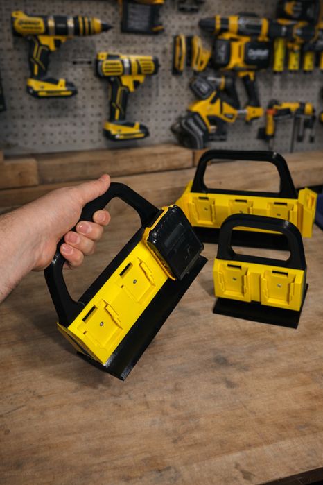 Suport 8 acumulatori Dewalt XR 18V 54V geanta transport