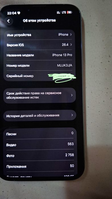 Iphone 13 pro holati ideal