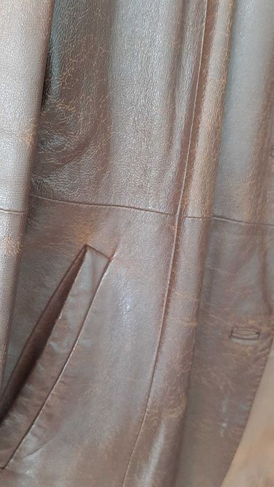 Дамско манто от естествена кожа