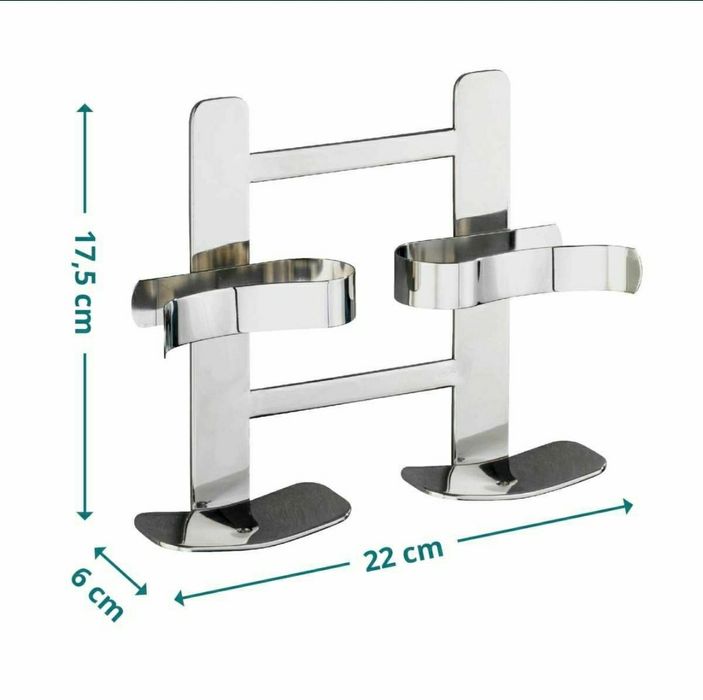 Suport de inox pe colt Wenko