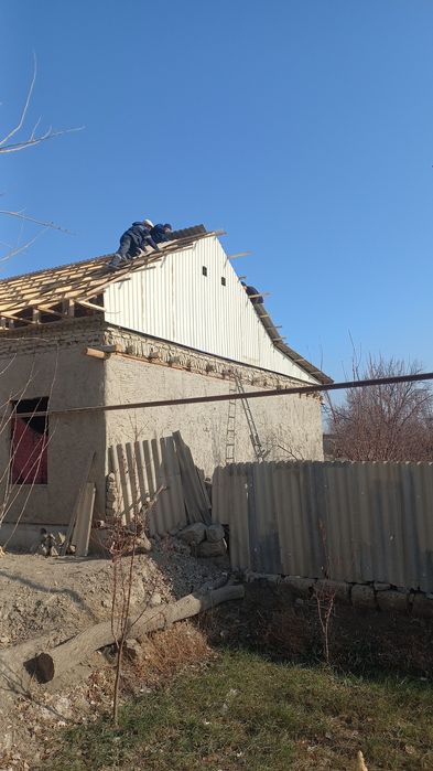 Том ёпиш(криша) шифер ишларини киламиз