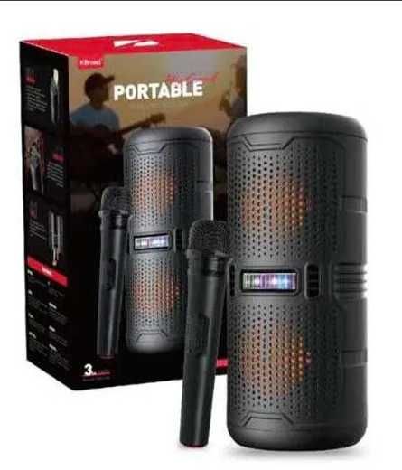 Караоке Bluetooth тонколона, музикална уредба, 2x4" субуфер, KTS-2205