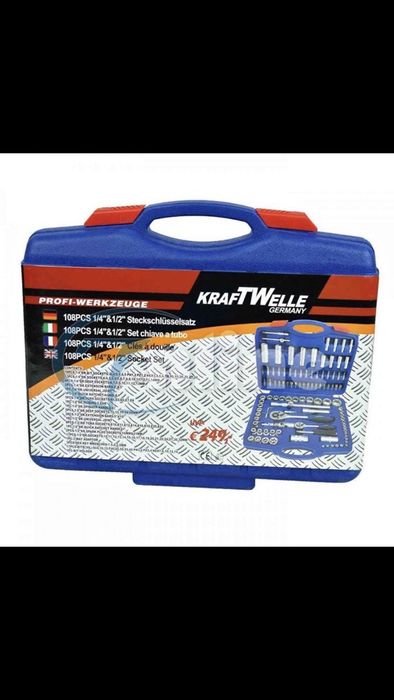 Немско Гедоре 108 части Крафт Веле Kraft Welle Германия Хром Ванади