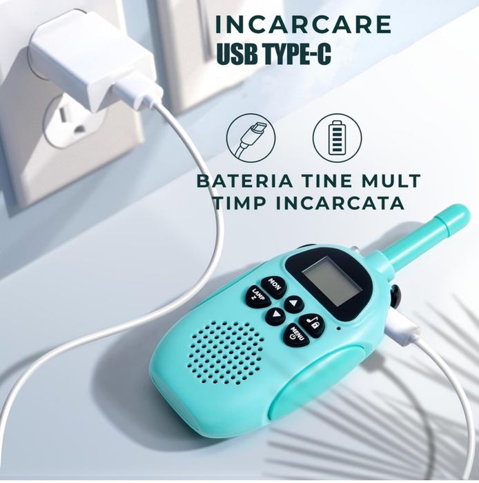 Комплект от 2 уоки токи станции за деца - С вградена батерия