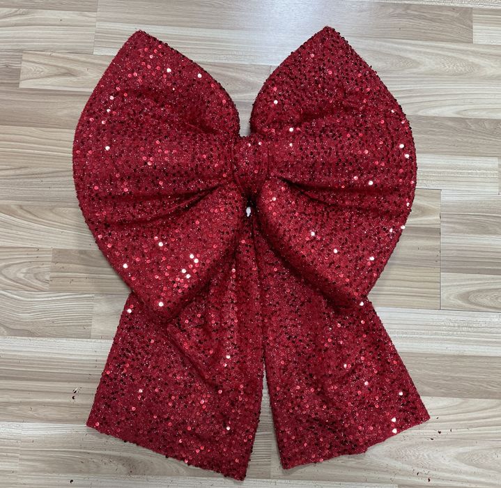 Новогодний бант на ёлку или дверь