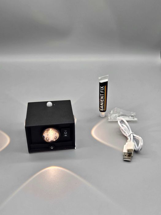 LED аплик с 4LED-а и сензор за движение вътрешно и външно осветление