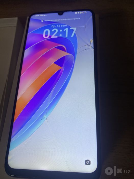 Продам HONOR X7a Plus 128 GB (С трещинами на стекле, матрица целая)