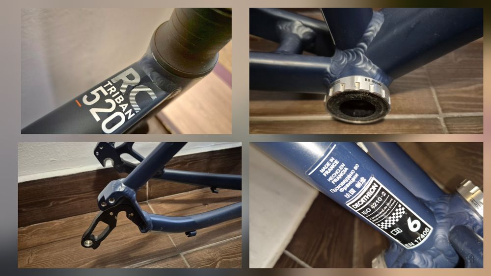 Cadru și furca carbon Triban RC520