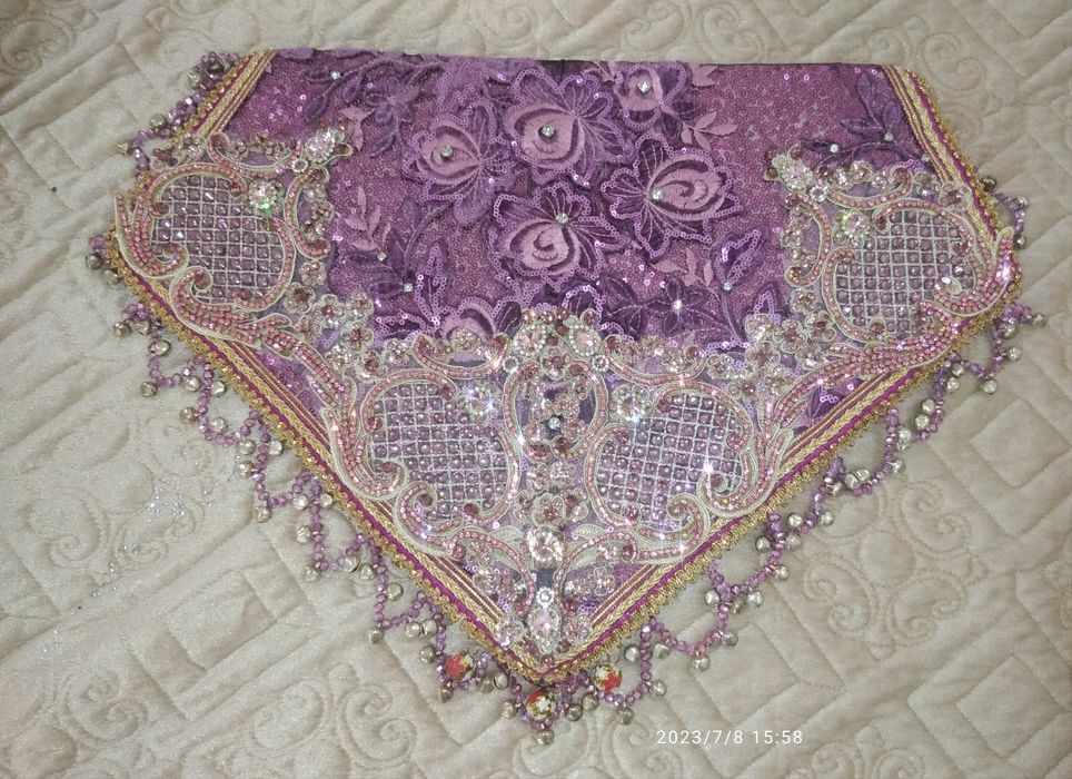 Ансамбль халат дасрумол калпок