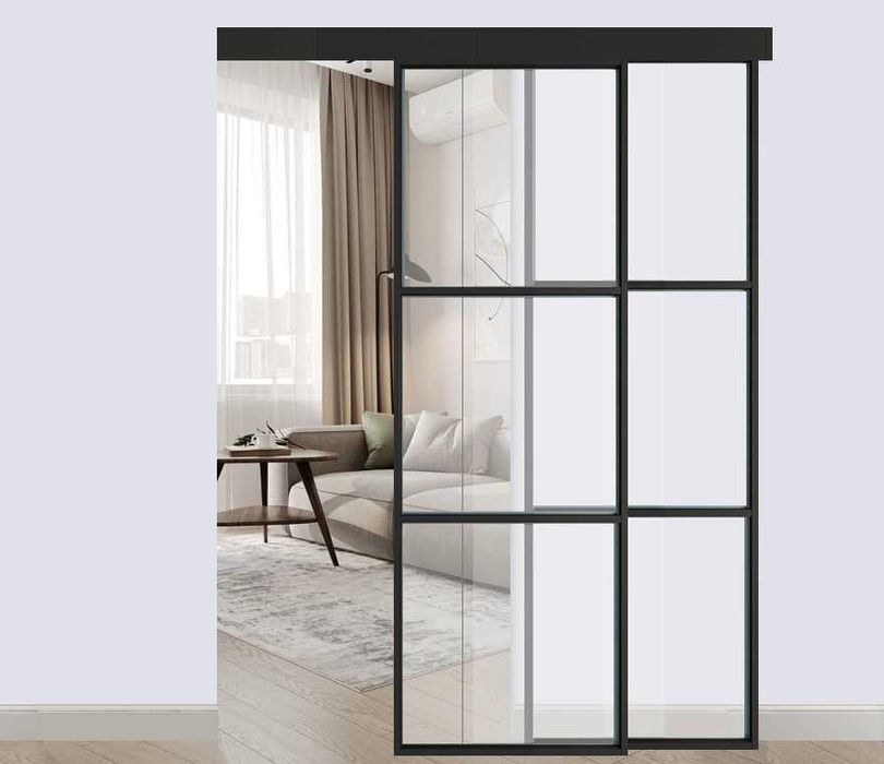 Раздвижные перегородки в стиле лофт на заказ