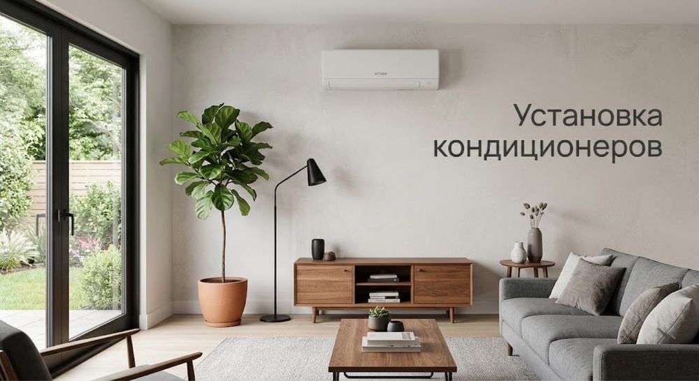 Установка кондиционер