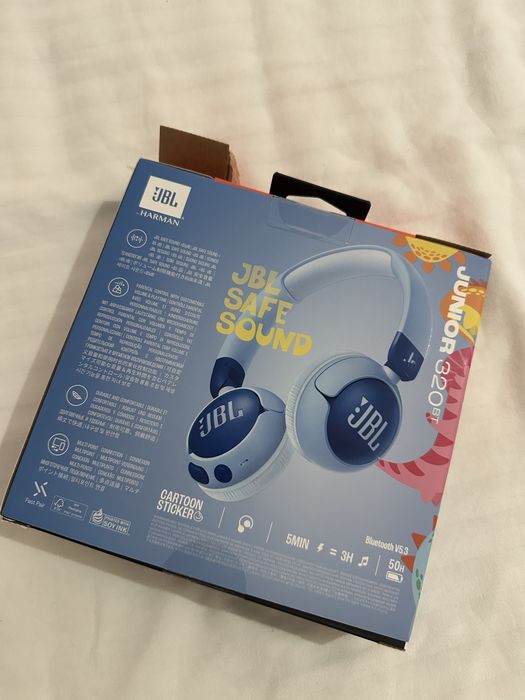 Детски слушалки JBL нови- сини