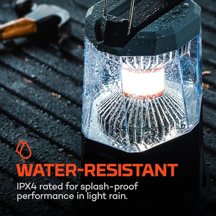 Lanterna LED NEBO 1600 lumeni, 360°, reincarcabila, powerbank