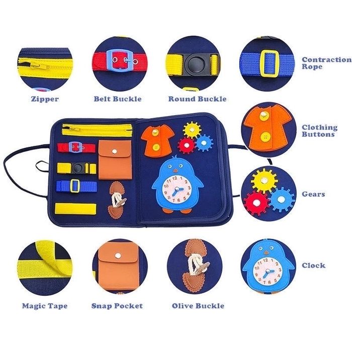 Бизиборд из фетра