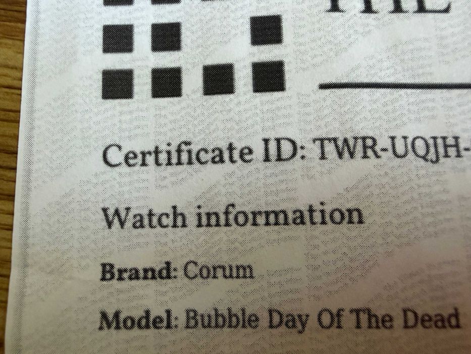 Corum Bubble Day Of The Death 47mm Limited Edition 88бр/Chronograph Titanium