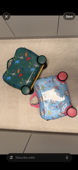 2 оригинални детски куфара Star Wheelie Ride On Suitcase