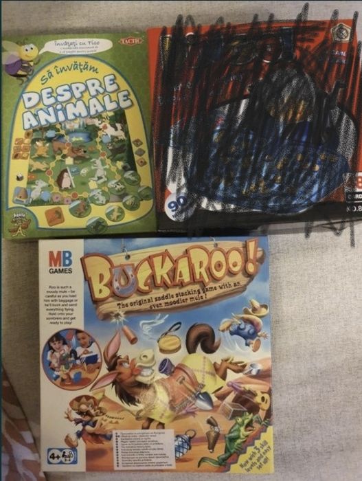 Set 2 jocuri distractive copii 5+: Buckaroo, Animale