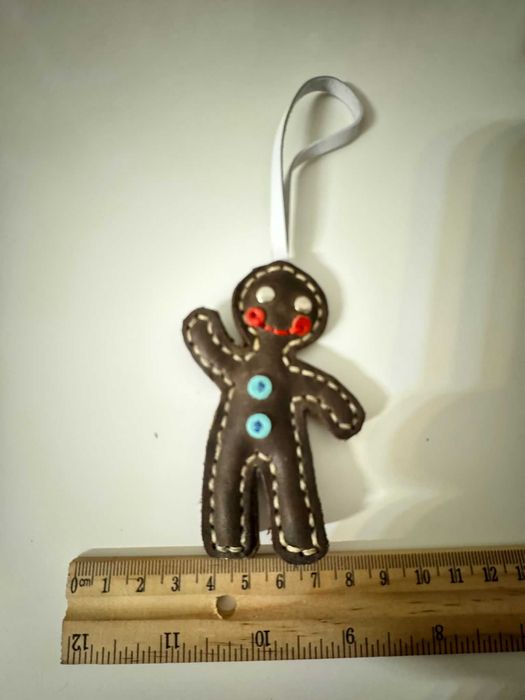 Ornament Craciun din piele