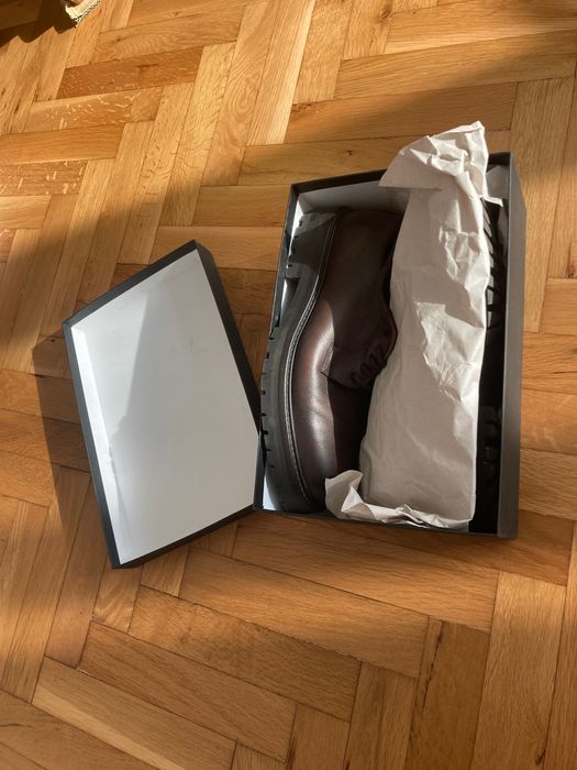 Massimo Dutti Leather Derby Shoes, brown, Ref. 2233/650