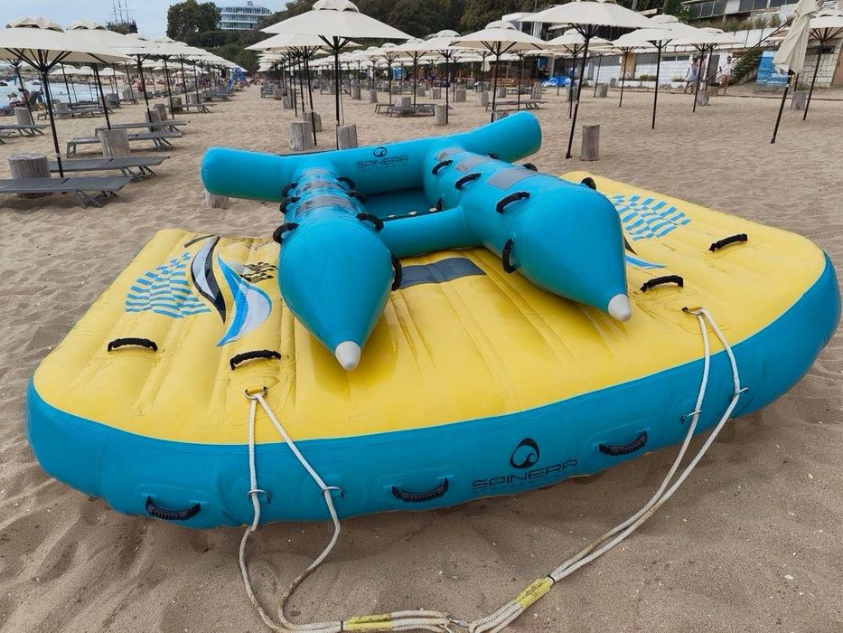 Водни атракциони. Ринг , банан за дърпане и други.