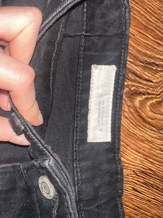 джинсовые черные шорты zara