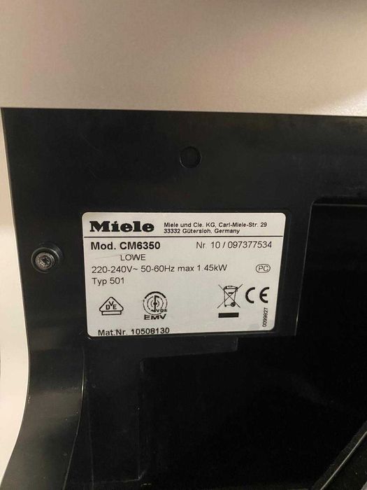 Espressor Cafea Profesional Miele CM6350 Alb
